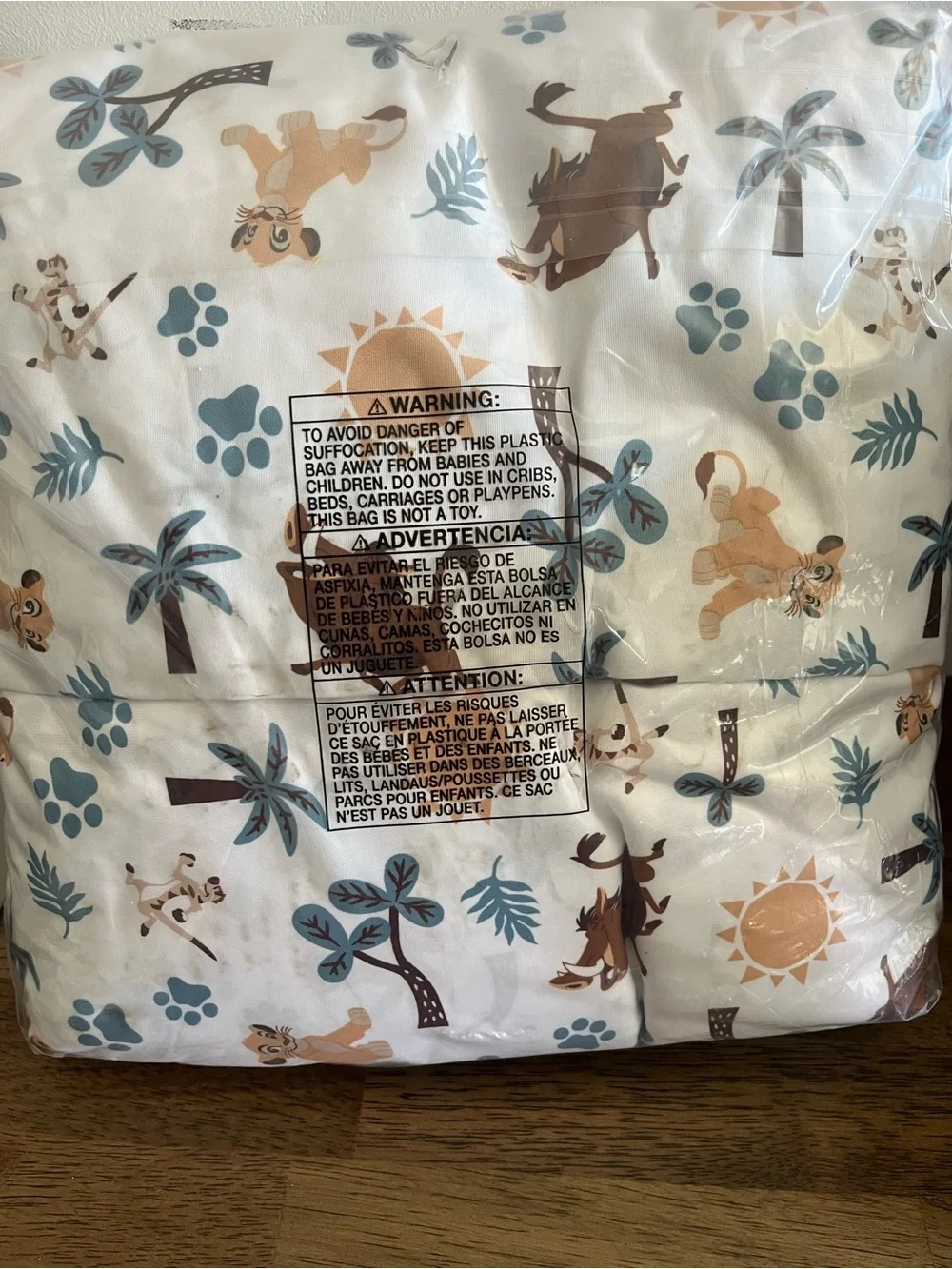 Disney Baby Lion King Mini Crib Set in Teal and Tan